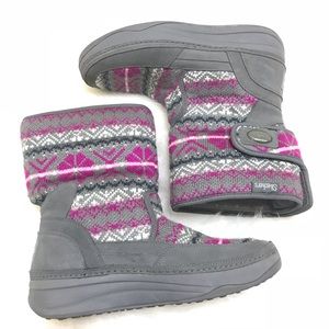 Skechers Tone-Ups Chalet Boots Knitted Leather